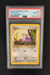 Rattata 61/102 PSA 10 GEM MINT 1st Ed Shadowless Base Set Pokemon Graded Card
